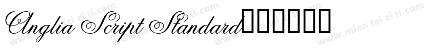 Anglia Script Standard字体转换